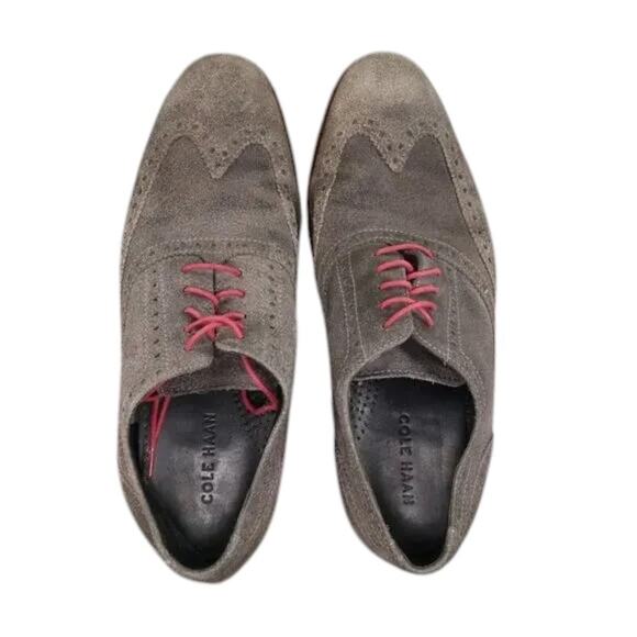 Cole Haan Shoes Mens 9 Oxford Wingtip Professional Formal Leather Classic Gray main image 12